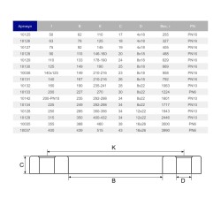 Фланец свободный ПВХ Hidroten 1010030, d125 мм